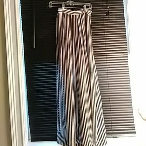 Chiffon plaid pants size Xs